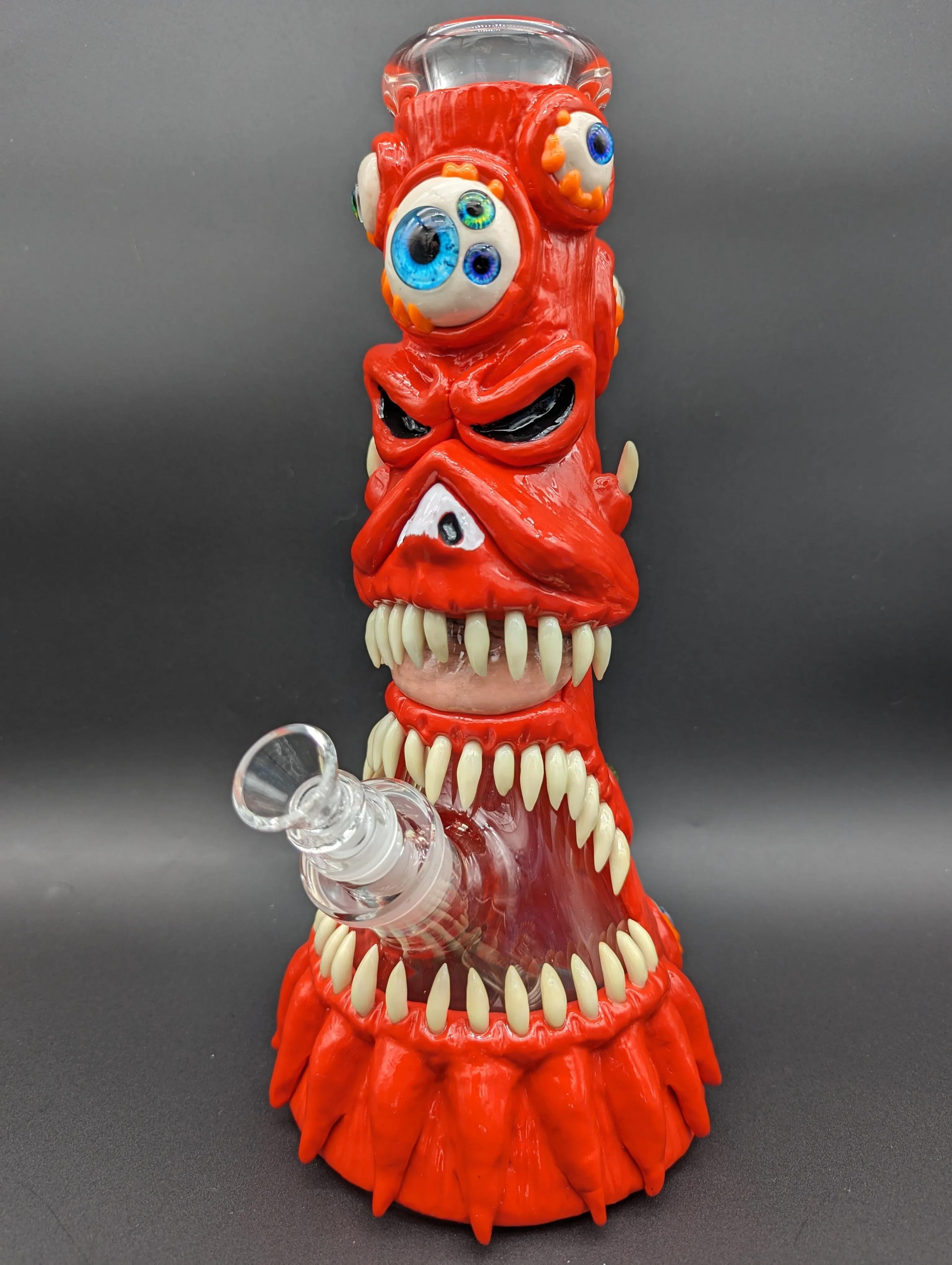 13 Monster Mouth 3D Beaker Bong 7mm