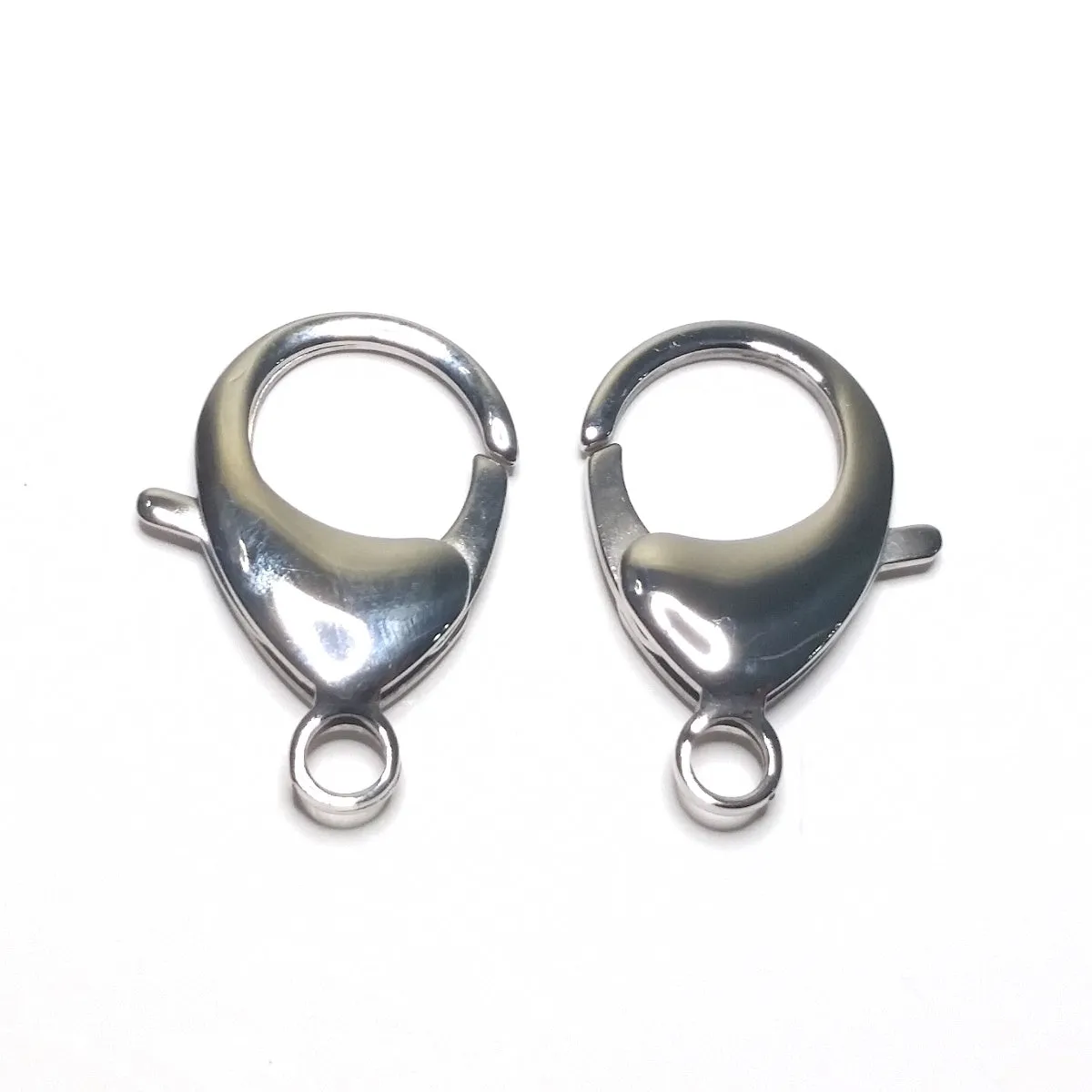 33mm Lobster Clasps, Stainless Steel, Lot Size 5 Clasps