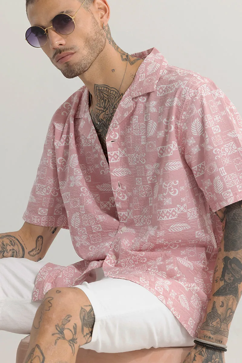 Acacia Pink Seersucker Shirt