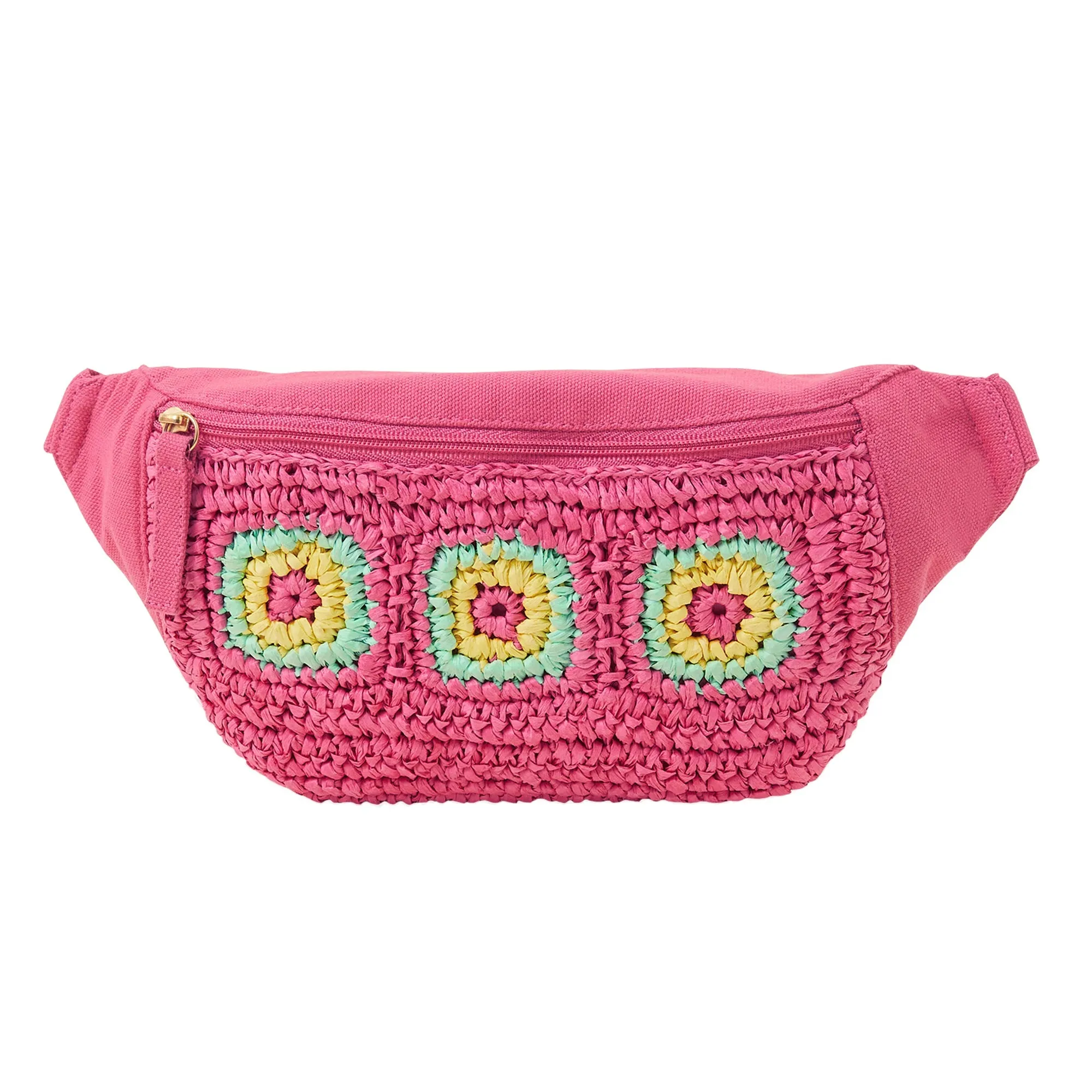 Accessorize London Pink Crochet Belt Bag