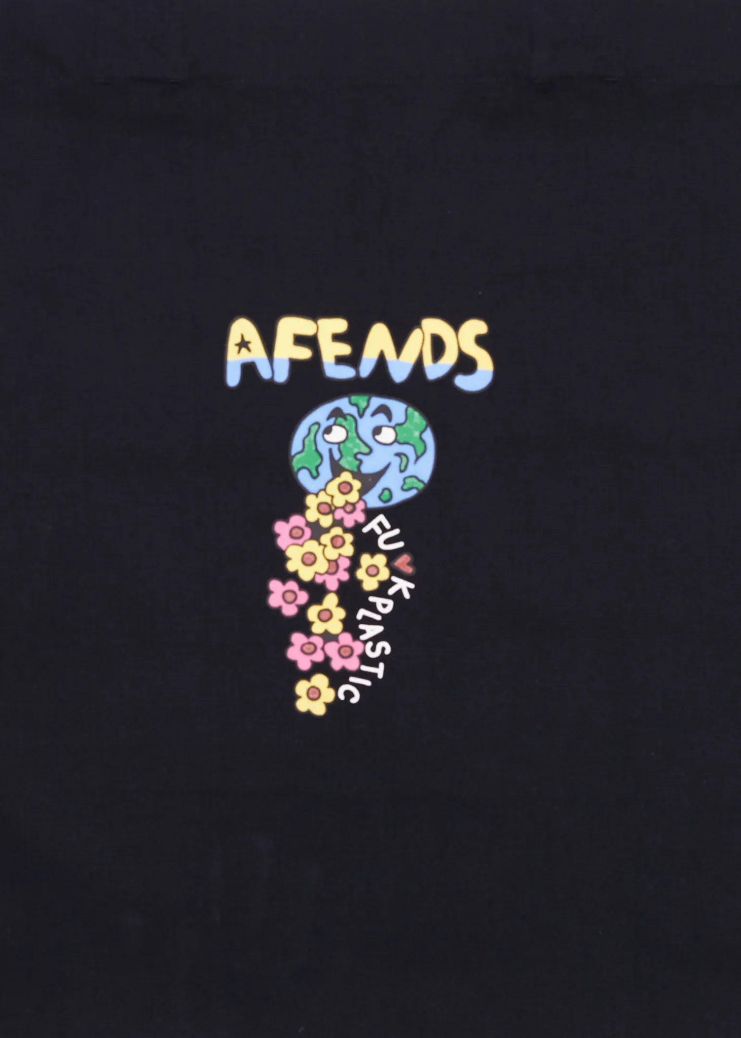 AFENDS Unisex F Plastic - Tote Bag - Black