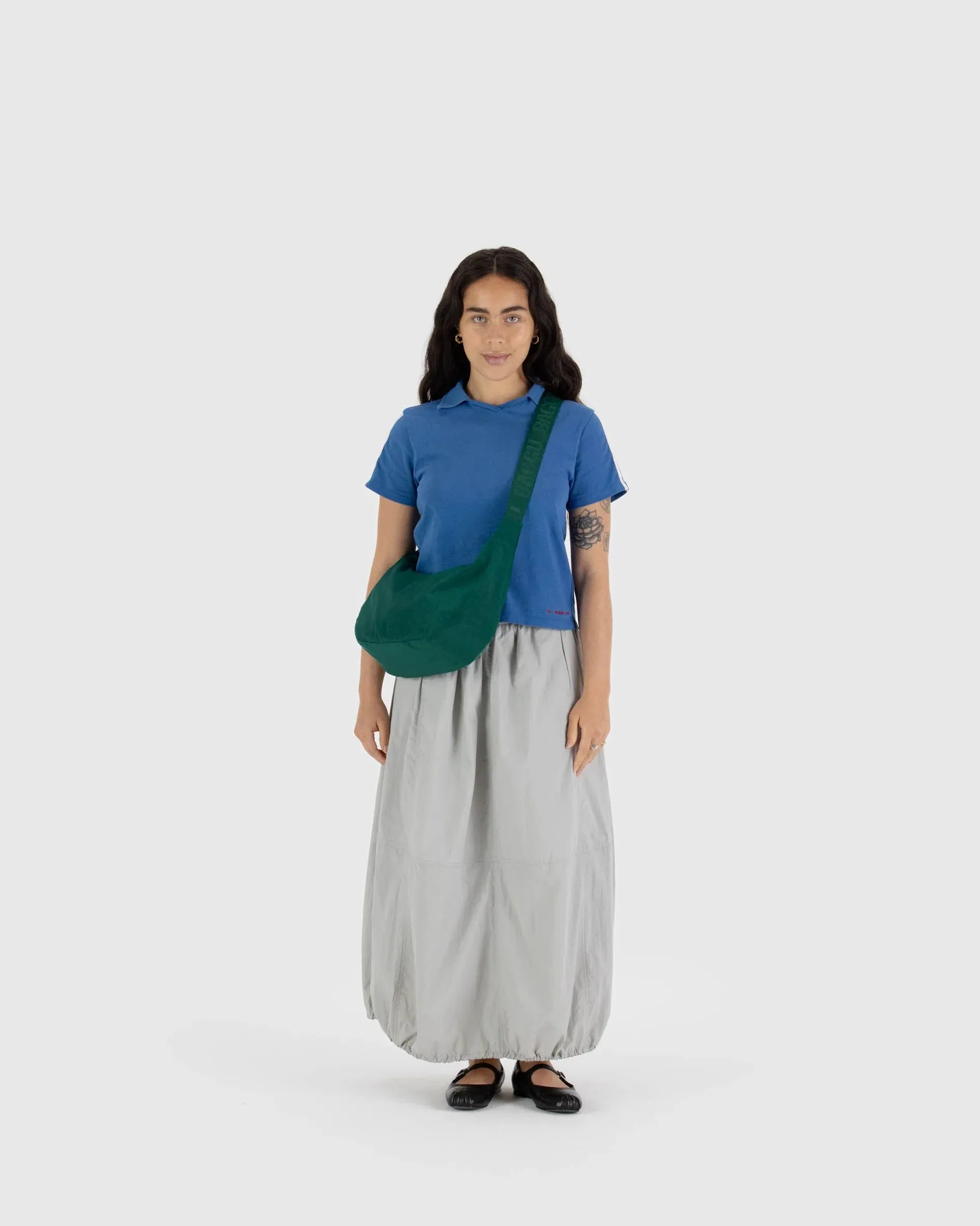 Baggu - Medium Nylon Crescent Bag | Cypress