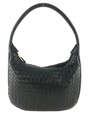 Bottega Veneta Vintage Intrecciato Leather Hobo Bag