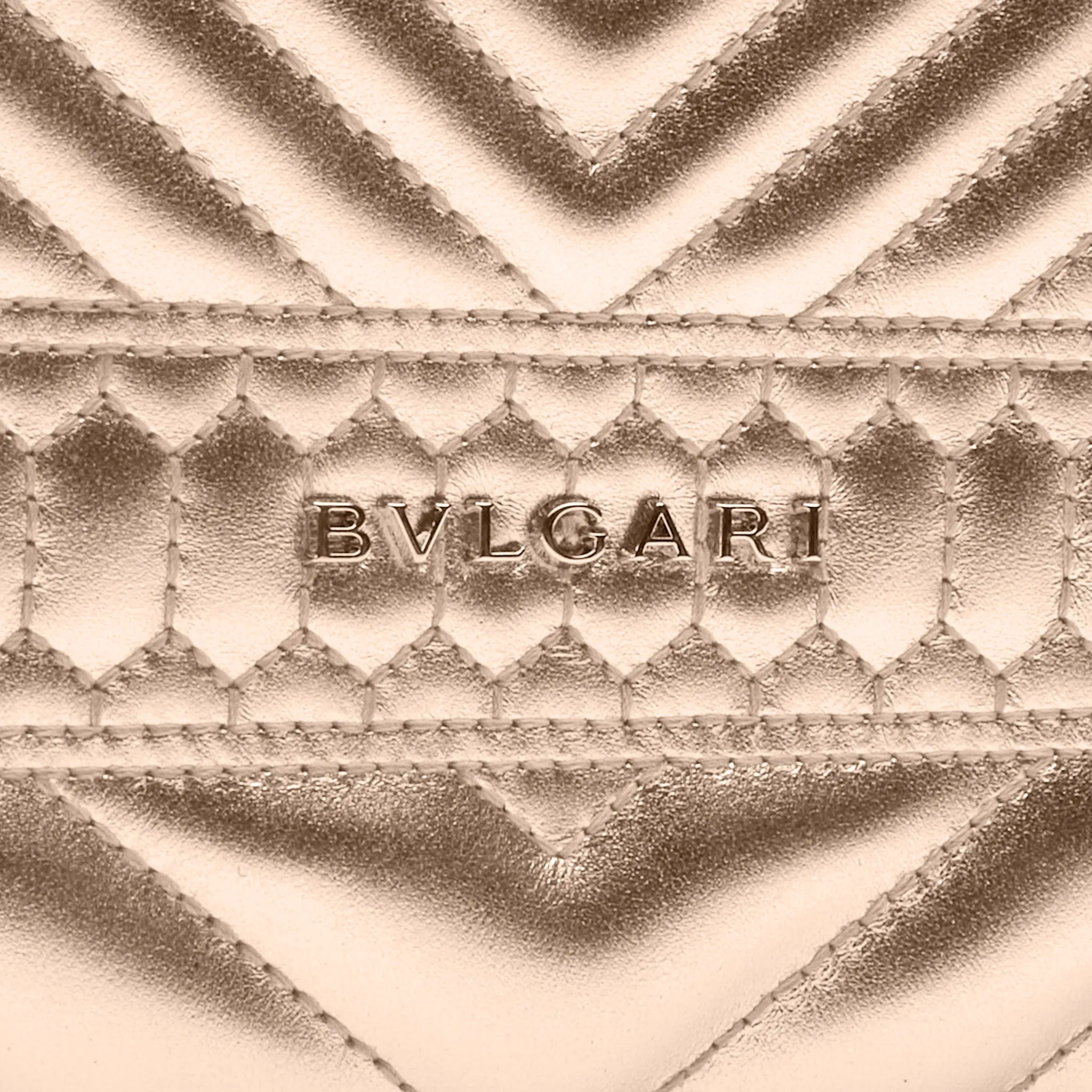 Bvlgari Serpenti Nappa Leather Bag Gold