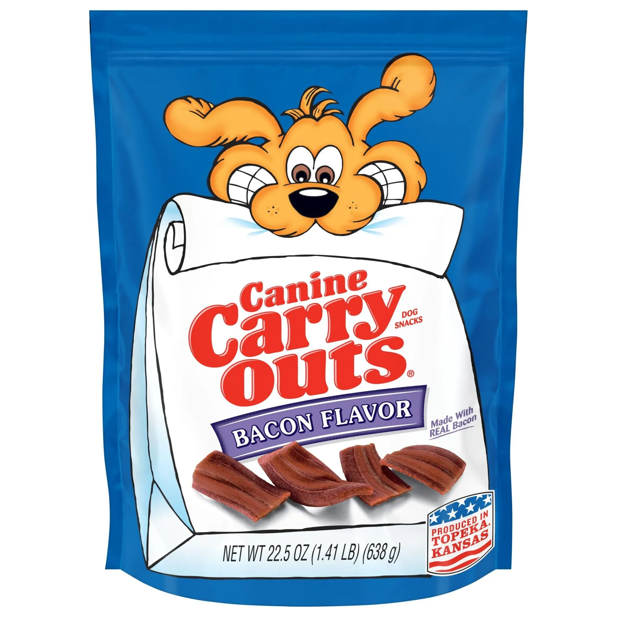 Canine Carry Outs Bacon Flavor Dog Treats, 22.5 oz Bag