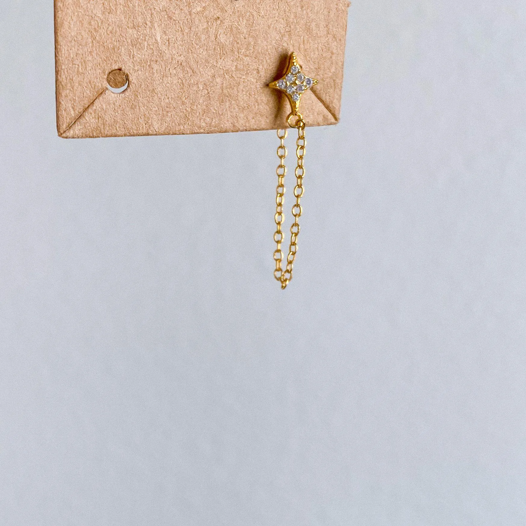 Cielo Chain Huggie Earring