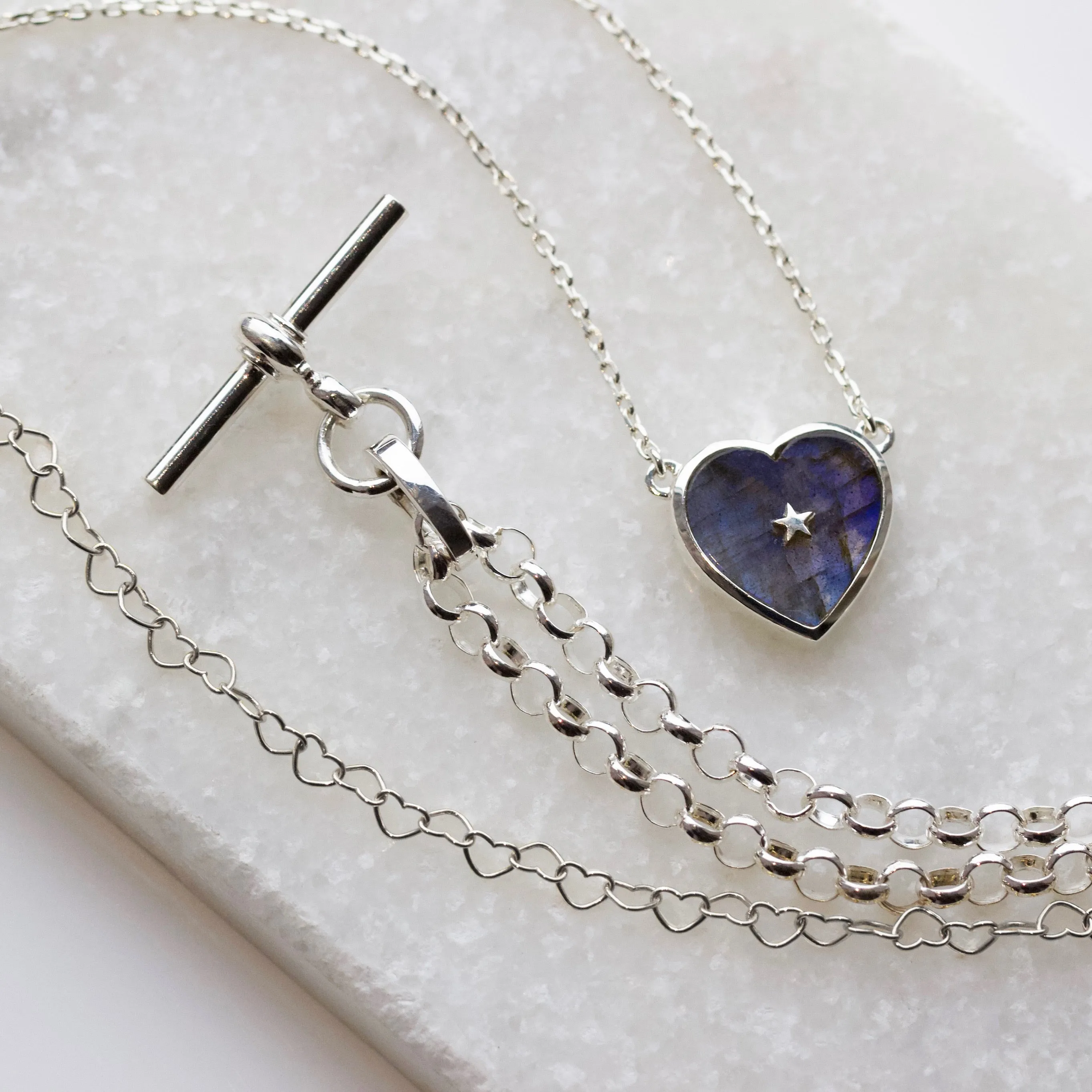 Dainty Heart Chain Necklace