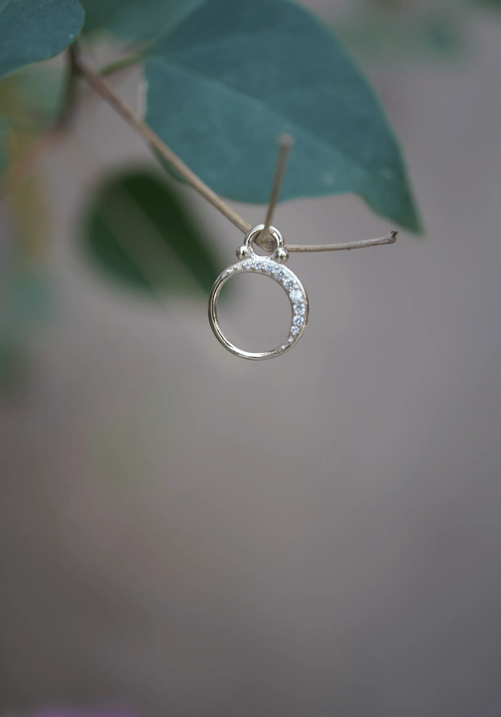 Diamond Crescent Moon Earrings