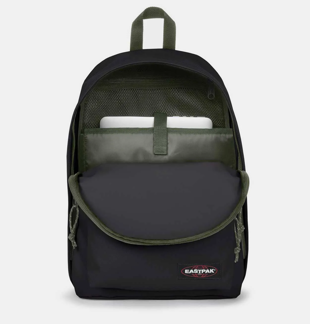 Eastpak Out of Office Backpack in Black & Moss