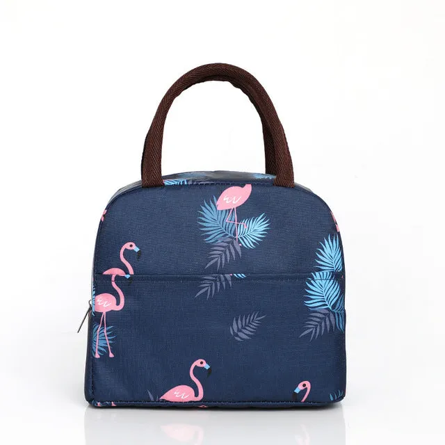 Fashion Pattern Cooler Lunch Bag Insulated Thermal Food Portable Lunch Box Functional Food Picnic Lunch Bags For Women Kids S4583481