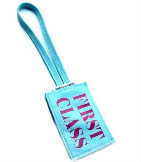 First Class Leather Luggage Tag