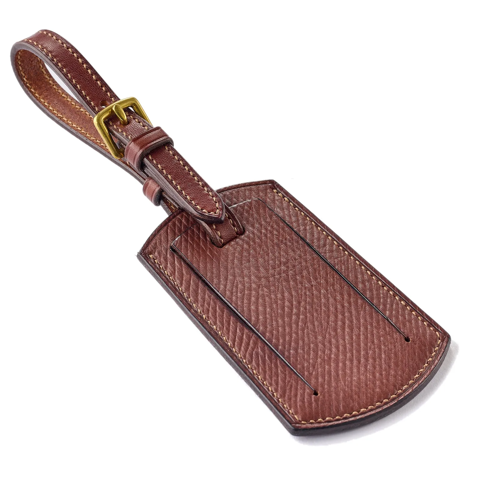 Fox X Baker's Leather Luggage Tag