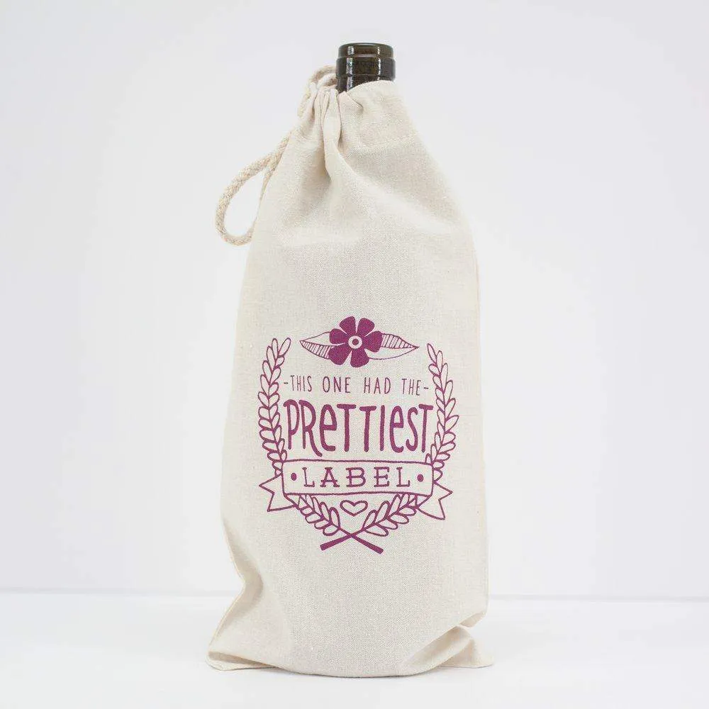 funny wine gift bag, easy wine gift, prettiest label, easy birthday gift idea