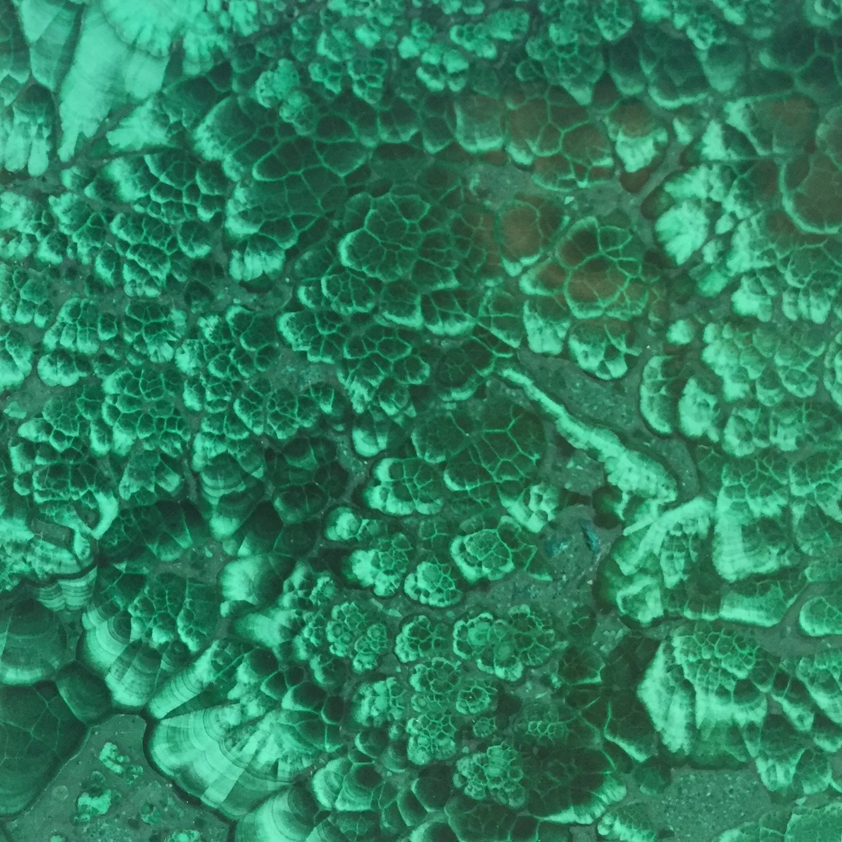 Green Clouds Malachite Box