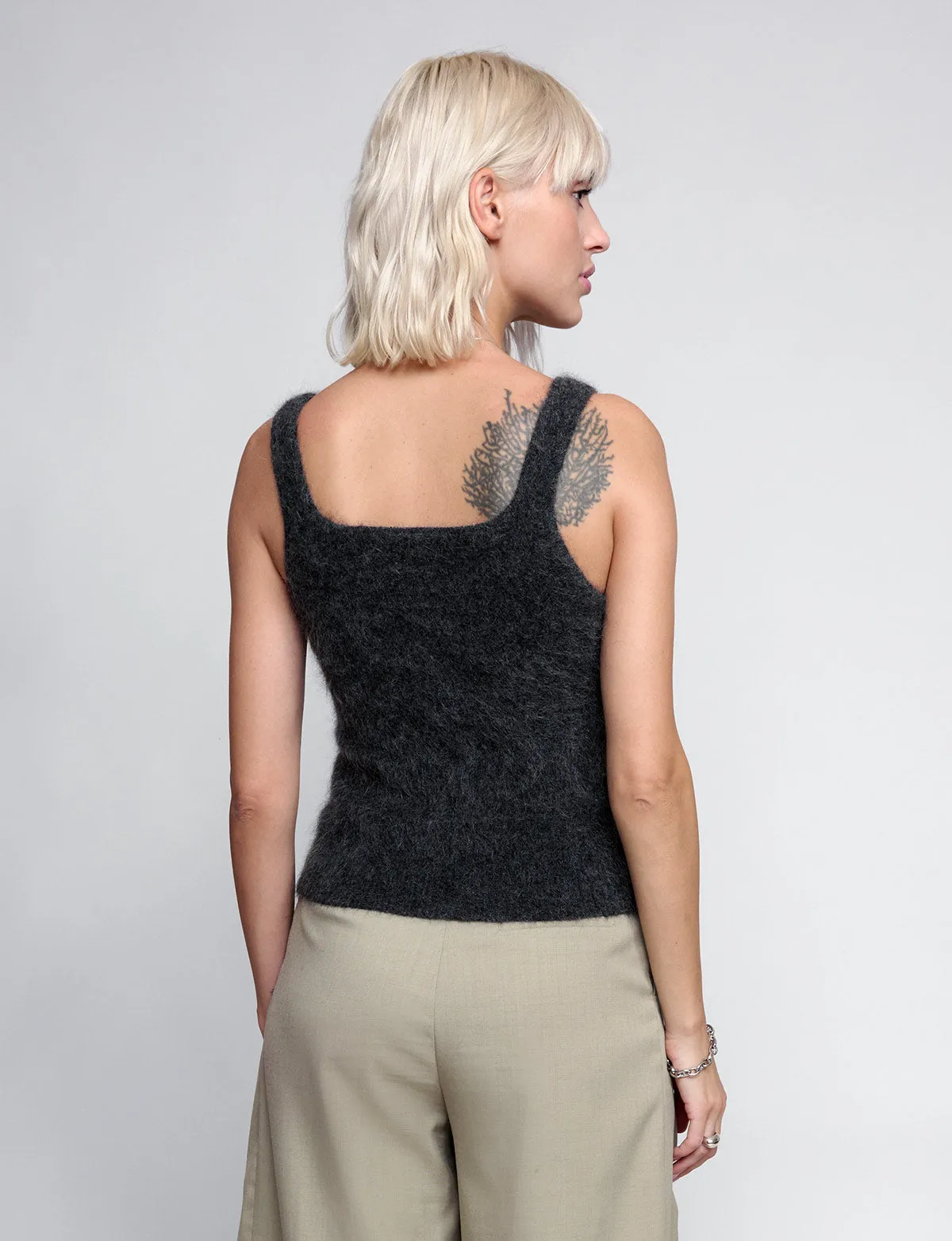 Grey Mohair Tank