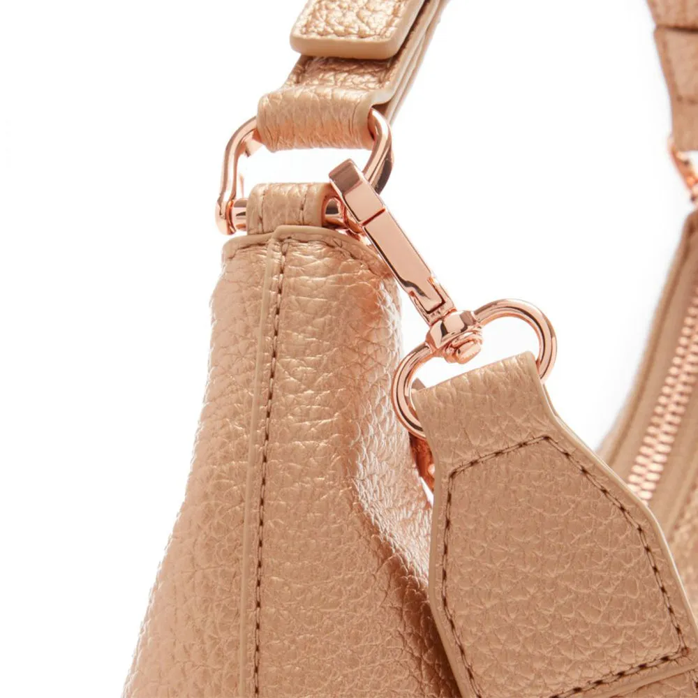 Hobo Bag Media LOVE MOSCHINO linea Giant Logo colore Rose Gold