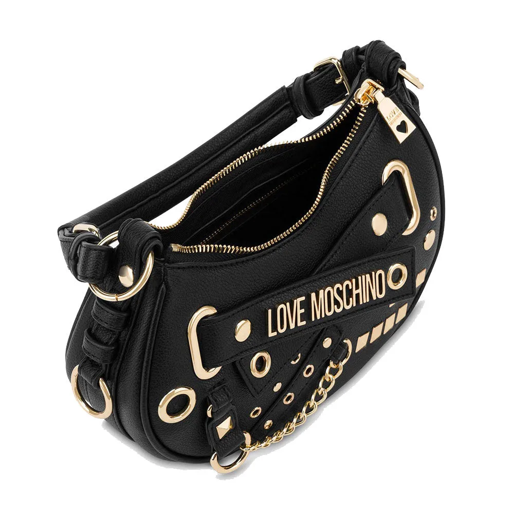 Hobo Bag Small LOVE MOSCHINO linea Starry Night colore Nero