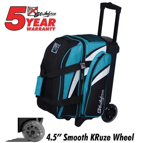 KR Cruiser Smooth Double Roller Teal Bowling Bag