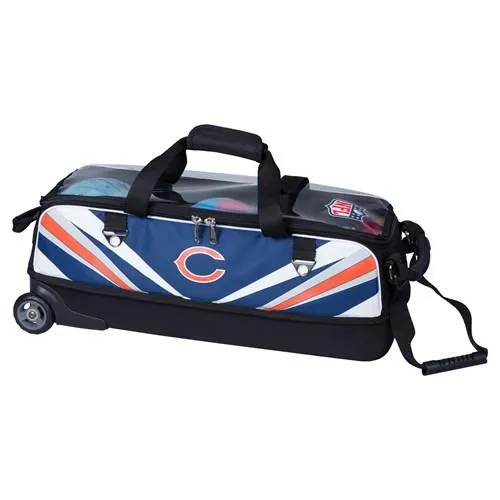 KR NFL Slim Triple Roller Chicago Bears Bowling Bag