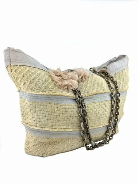 Lanvin Woven Jute Large Beach Tote Bag