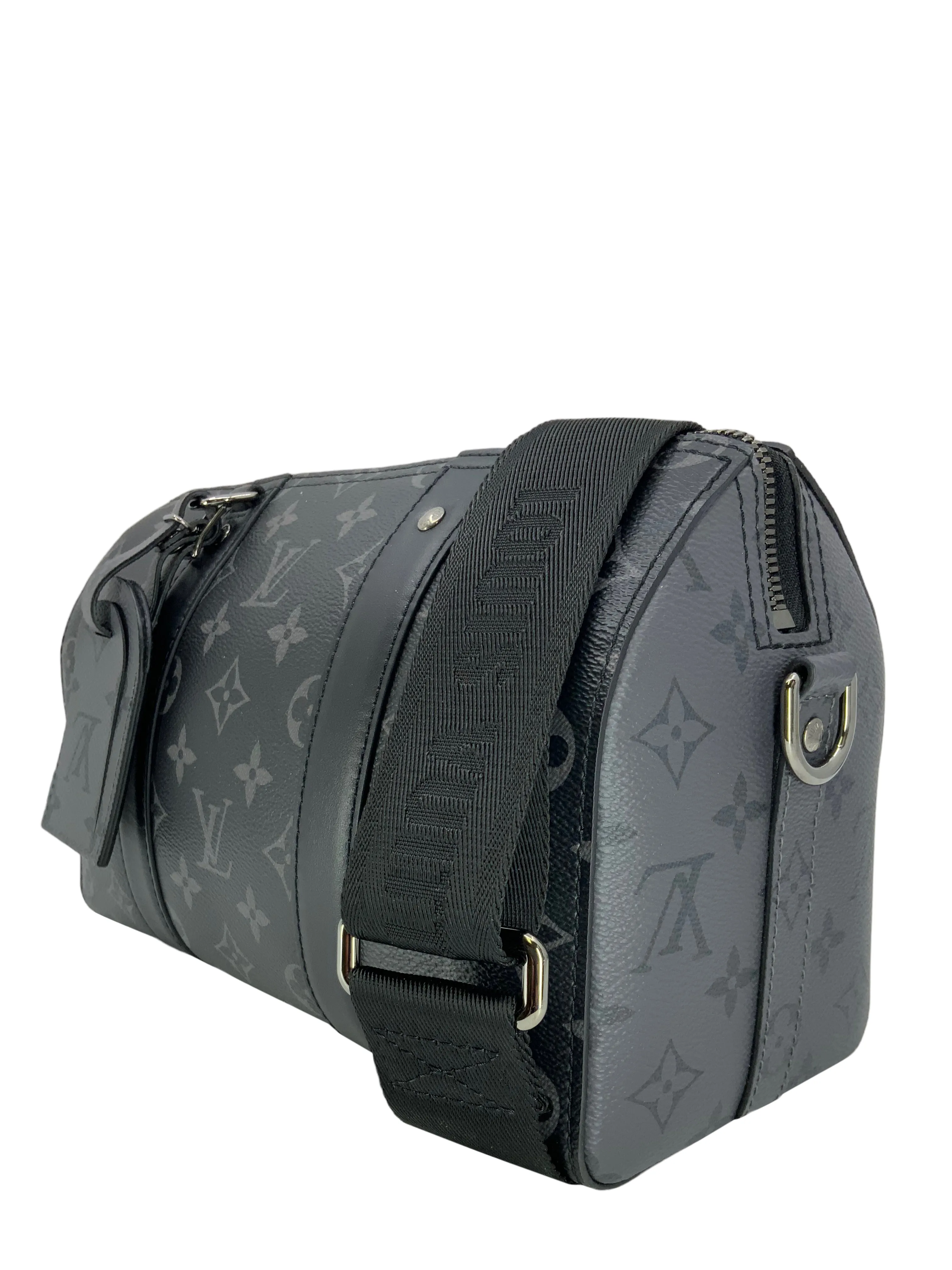 LOUIS VUITTON City Keepall Bag Monogram Eclipse Canvas