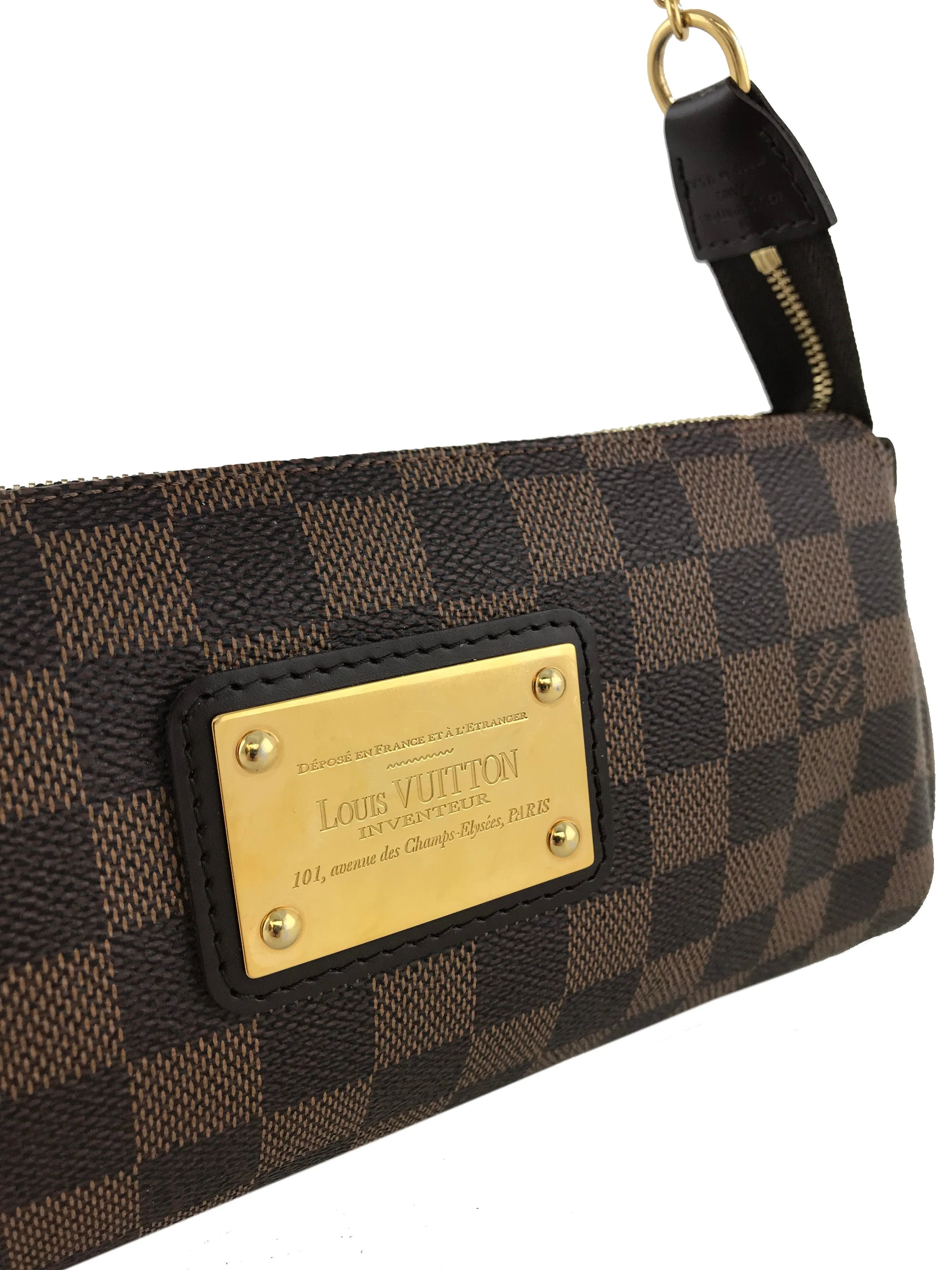 Louis Vuitton Damier Ebene Canvas Eva Clutch