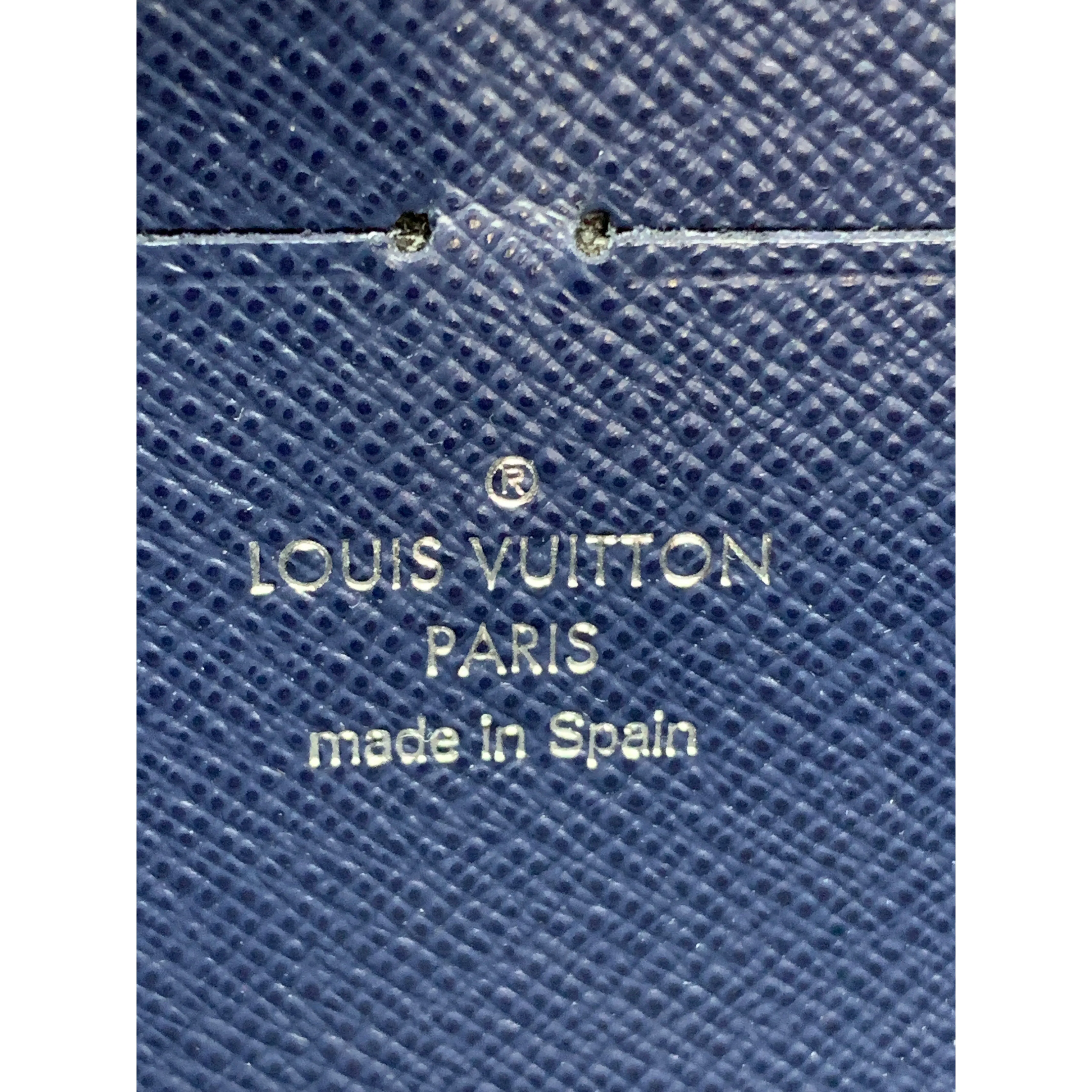 #LOUIS VUITTON/ZIPPY WALLET_EPI/Long Wallet/NVY/Leather