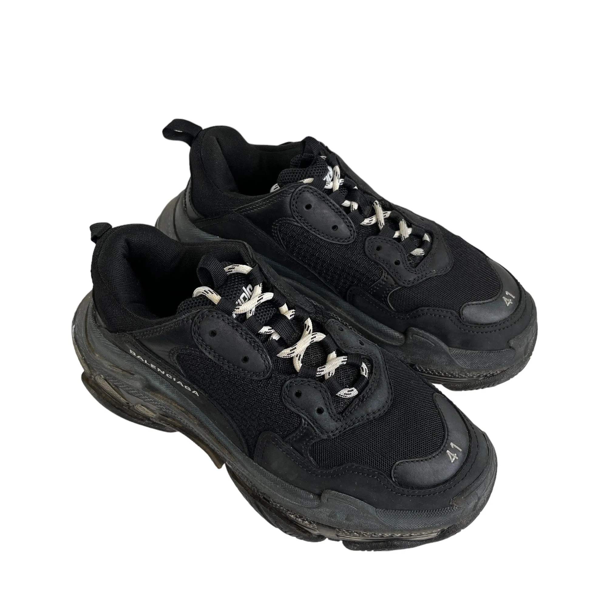 Men's Track Low Trainers Black Size EU 41 / UK 7