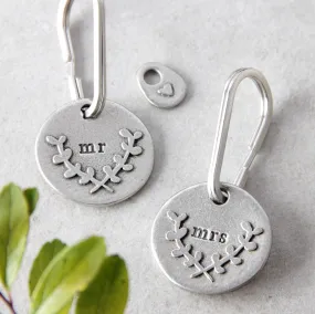 Mr or Mrs keyring