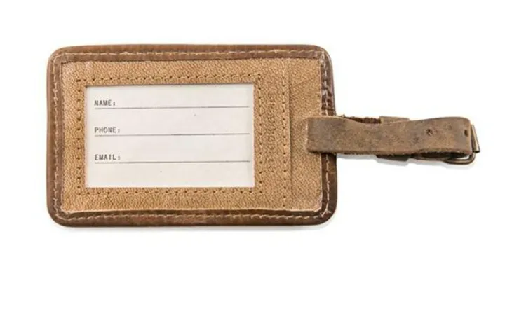 Peter Pan Leather Luggage Tag