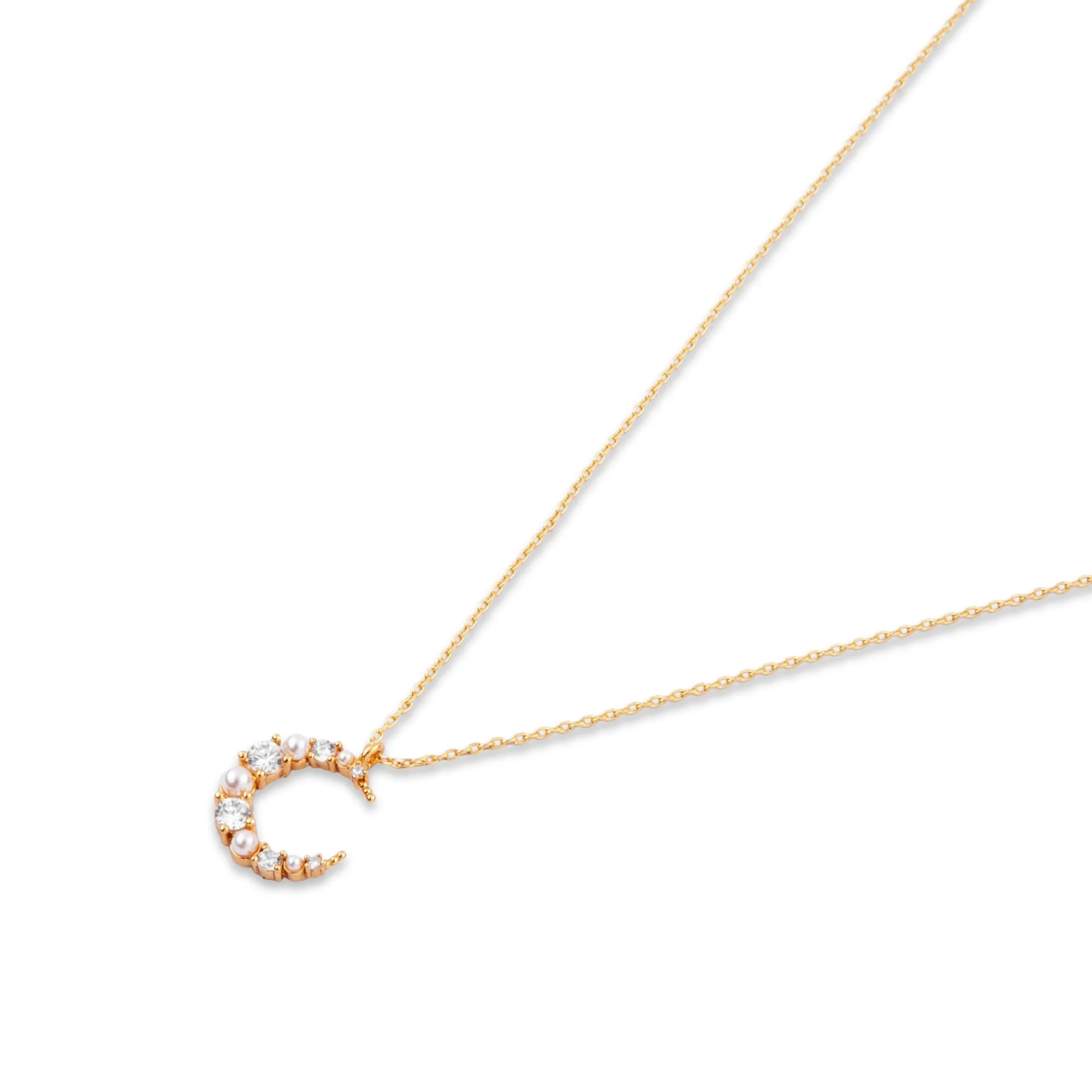 Real Gold-Plated Z Celestial Sparkle Necklace