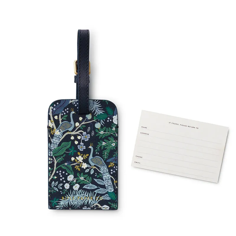 RIFLE PAPER CO. | Peacock Luggage Tag