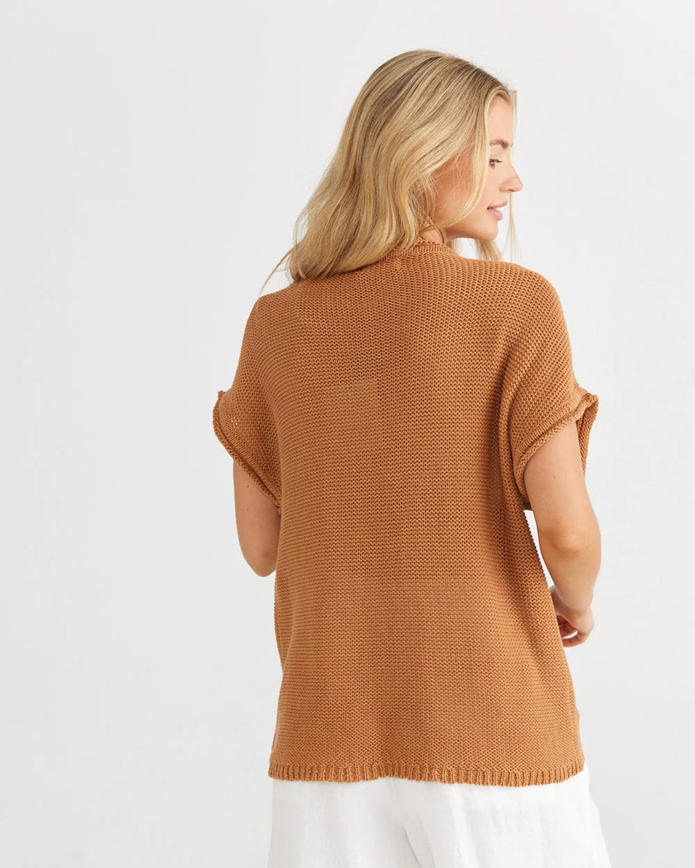 Shanty Issa Knit Tee Tan