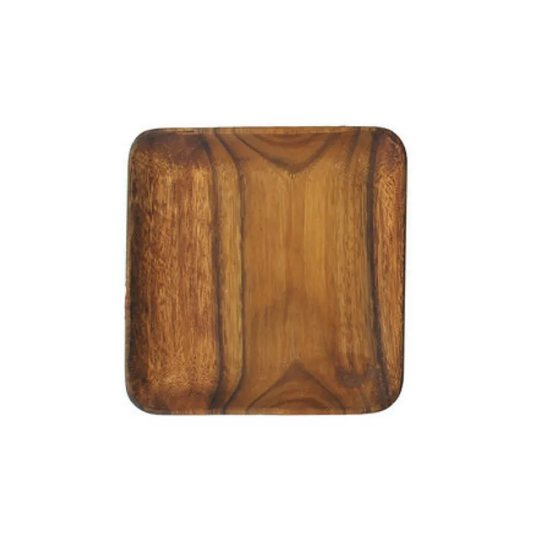 Small Square Acacia Serving Plate