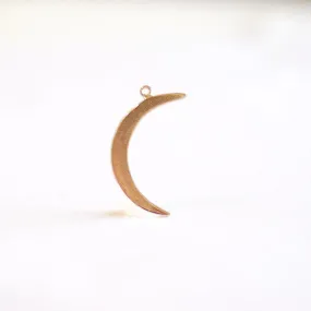 Sterling Silver Wholesale Crescent Moon Charm- 925 Silver Half Moon Charm, Half moon charm, Half Moon Beads, 276