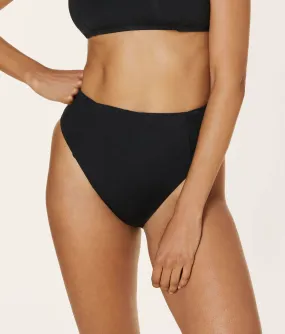 The High - Waisted - Cheeky - Bottom  - Flat - Black