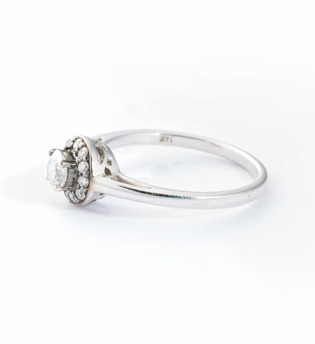 Tiny Round Rosette Ring