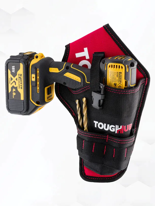 ToughHub Drill Holster Tool Pouch with Bits Holder