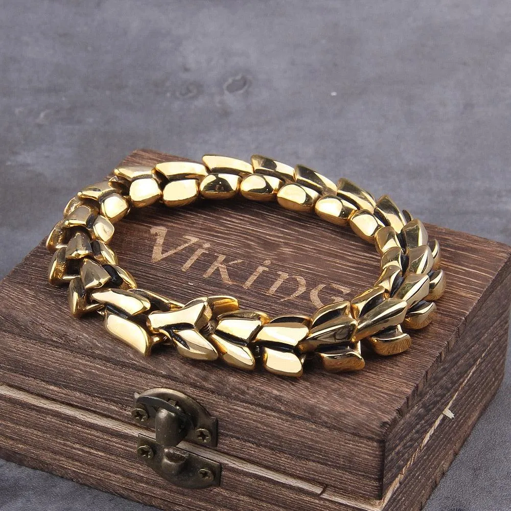 Viking Gold Jormungandr Bracelet