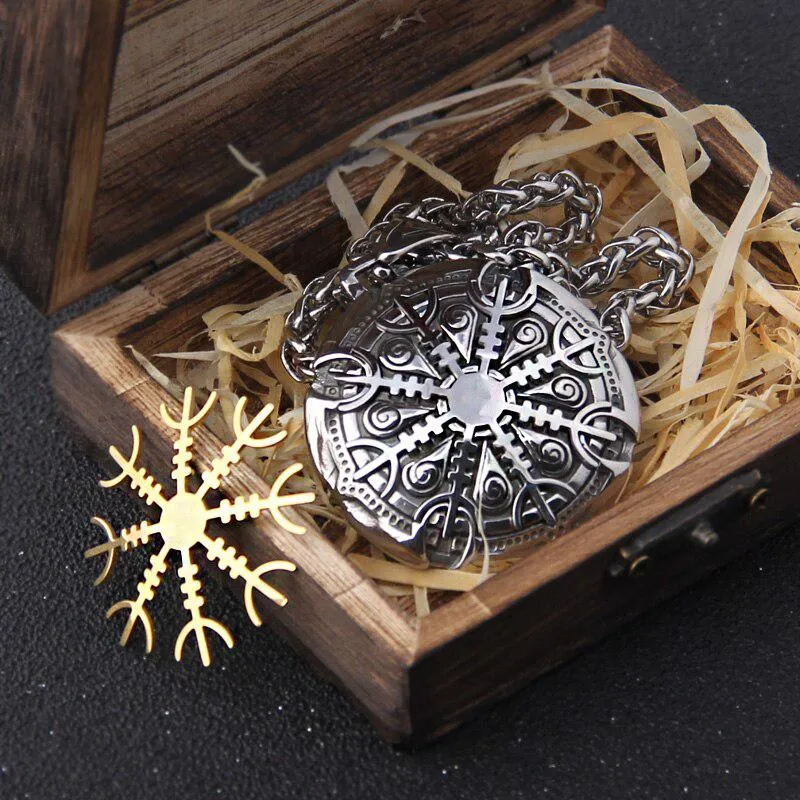 Viking Necklace Interchangeable Vegvisir