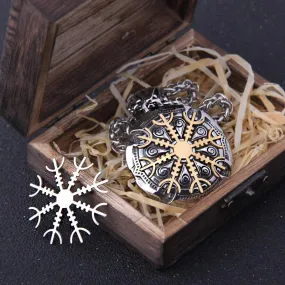 Viking Necklace Interchangeable Vegvisir