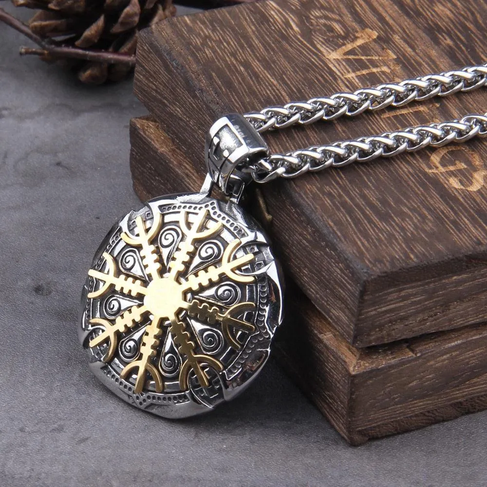 Viking Necklace Interchangeable Vegvisir