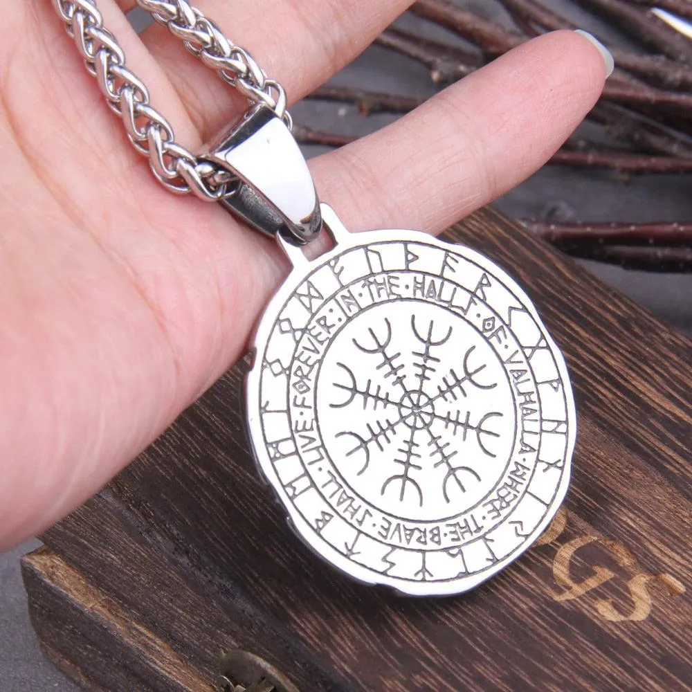 Viking Necklace Interchangeable Vegvisir