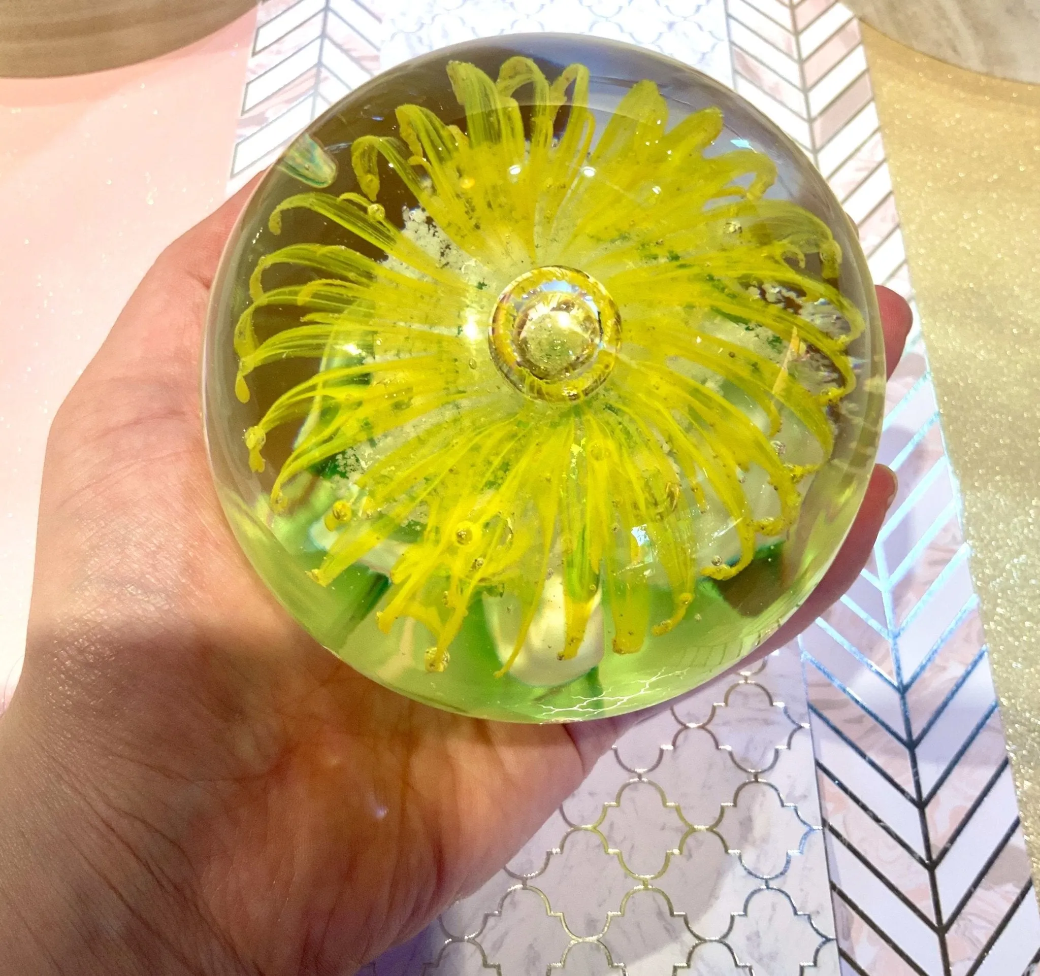 Yellow Daisy Paperweight